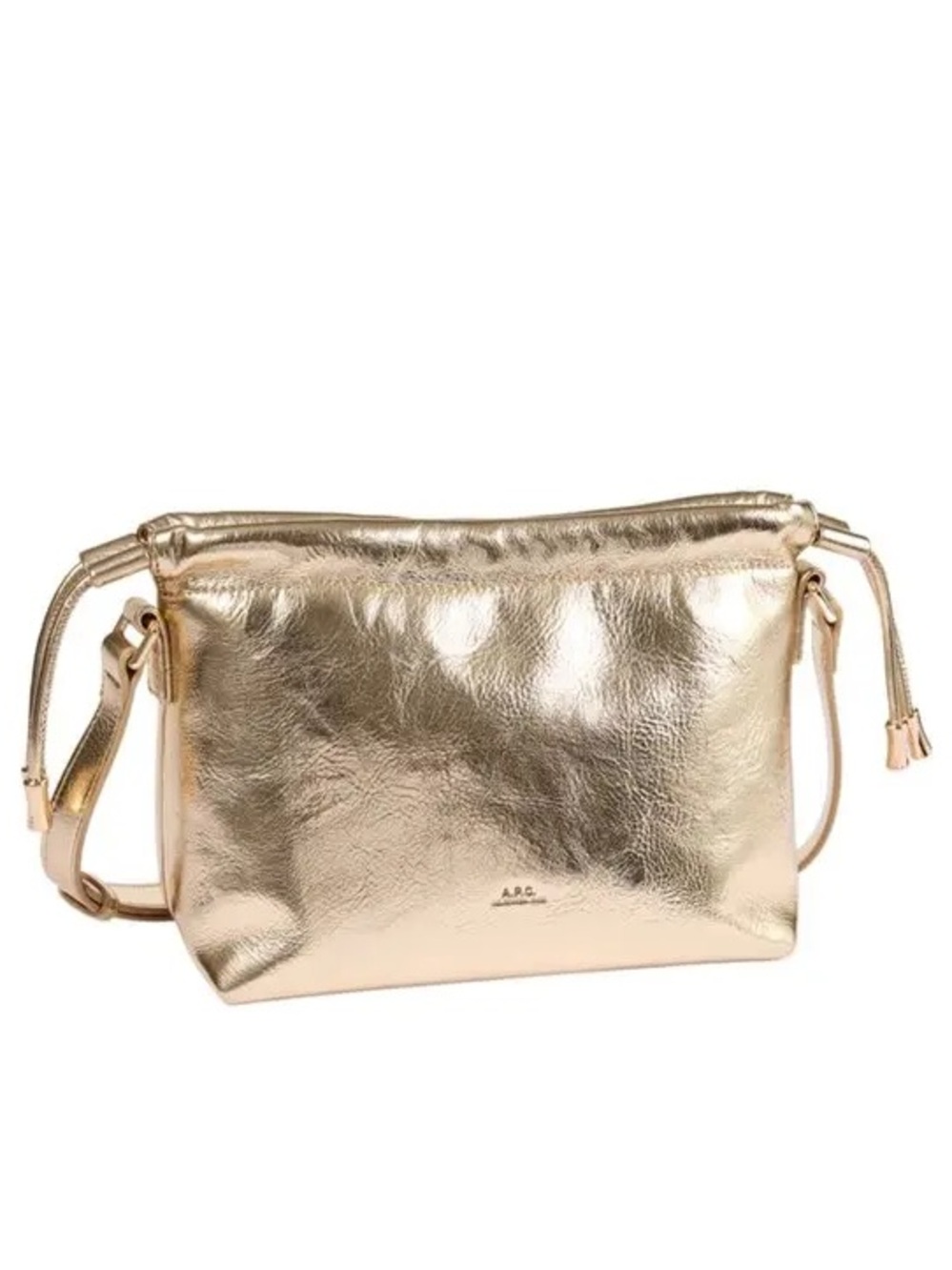 APC Ninon Crossbody in Gold Vegan Leather